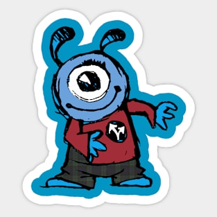 Cute Happy Monster Sticker